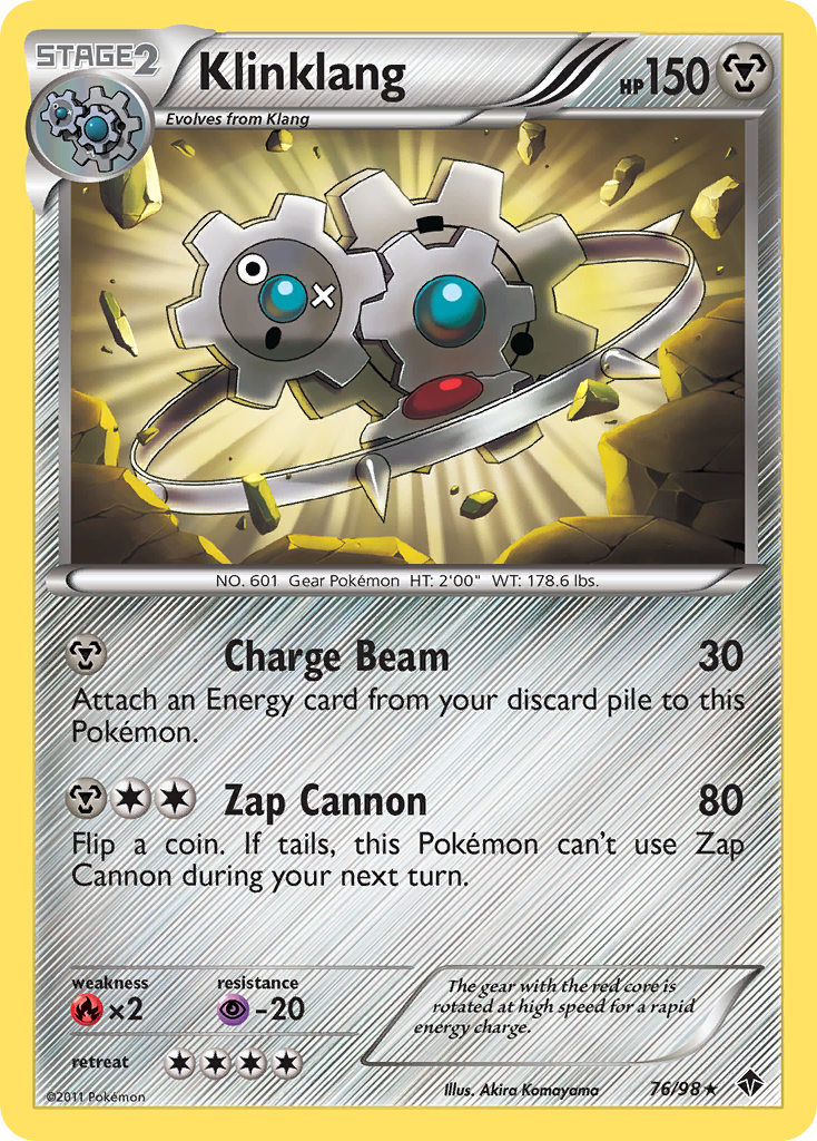klink pokemon card price Klinklang (76/98) [Black & White: Emerging Powers]