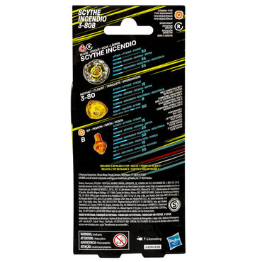 Beyblade X: Hasbro - Scythe Incendio 3-80B