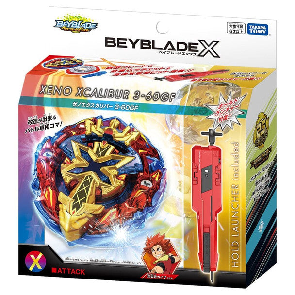 TAKARA TOMY Beyblade X Xeno Xcalibur 3-60GF BX-00 / BXG-13