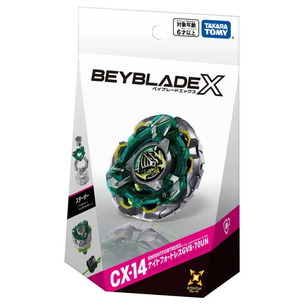 TAKARA TOMY Beyblade X Starter Knight Fortress GV8-70UN CX-14