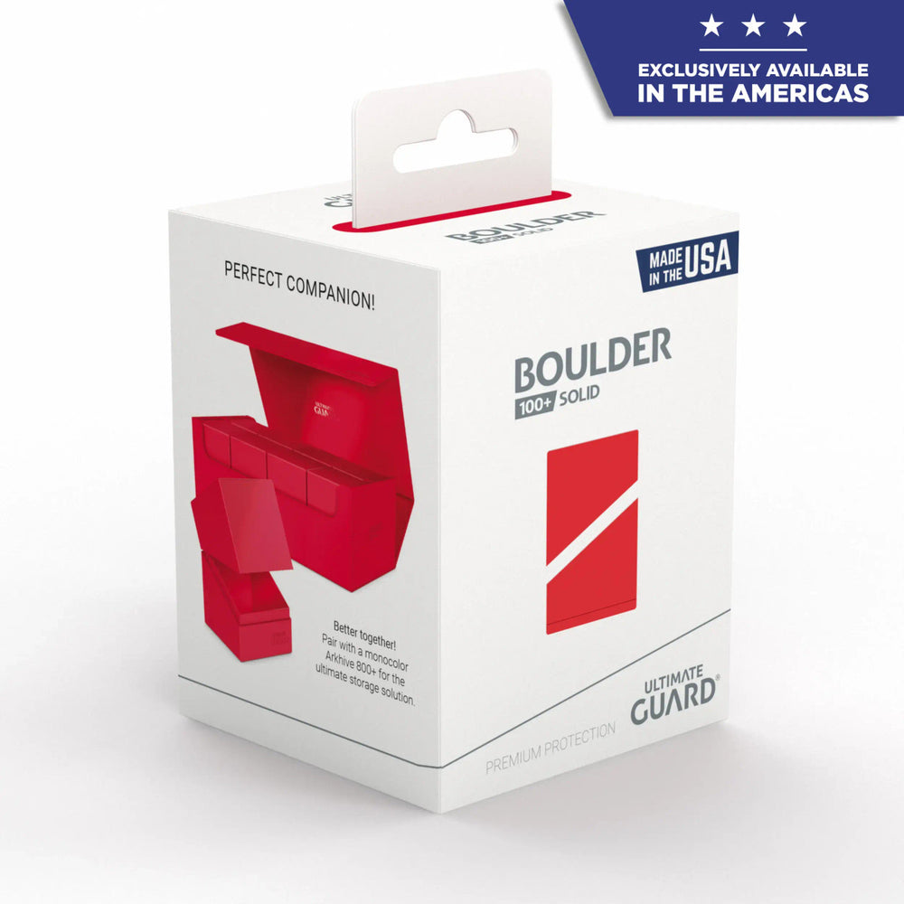 Ultimate Guard Boulder 100+ - Red - Deck Box