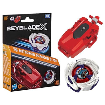 Beyblade X Meteoroid Dragoon 3-70J Left Spin String Launcher