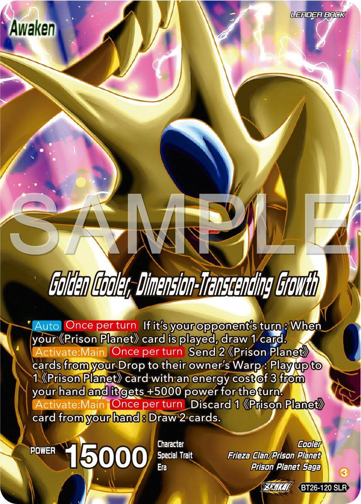 Cooler // Golden Cooler, Dimension-Transcending Growth (Alternate Art) (BT26-120) [Ultimate Advent]