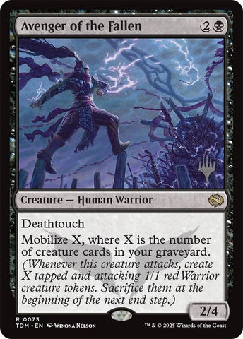 Avenger of the Fallen [Tarkir: Dragonstorm Promos]
