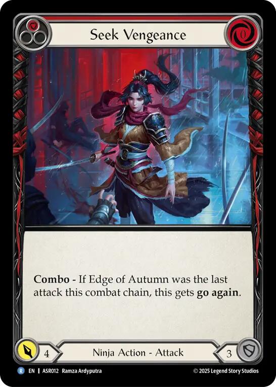 Seek Vengeance (Red) [ASR012] (Armory Deck: Ira)