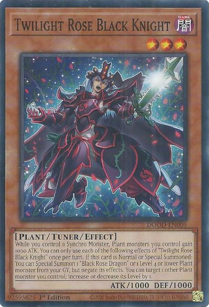Twilight Rose Black Knight [DOOD-EN005] Common