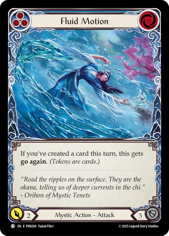 Fluid Motion (Blue) (Rainbow Foil) [PEN269] (Compendium of Rathe)  Rainbow Foil