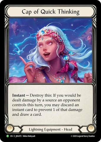 Cap of Quick Thinking [JDG072] (Promo)  Cold Foil