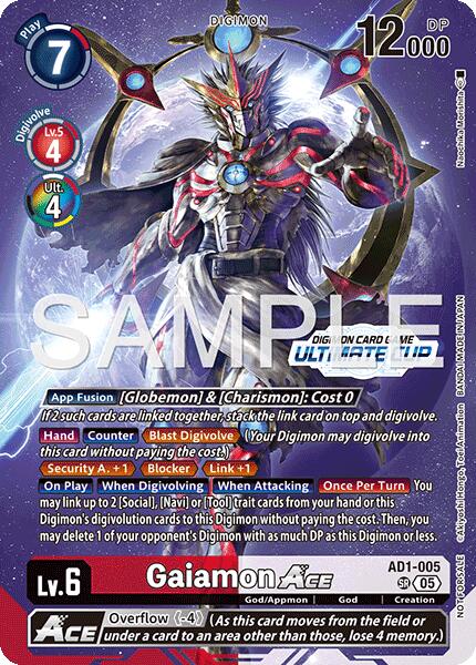 Gaiamon ACE [AD1-005] (Ultimate Cup 26-27 Season 2) [Advanced Booster Digimon Generation]