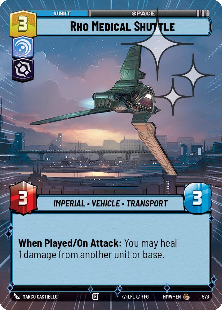 Rho Medical Shuttle (573) (Hyperspace Foil) (573) [Homeworlds]