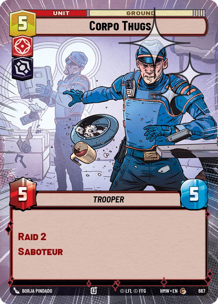 Corpo Thugs (667) (Hyperspace Foil) (667) [Homeworlds]