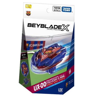 Beyblade X: TAKARA TOMY - Dran Buster 1-60A (Metal Coat: Blue FC Barcelona Ver.) UX-00