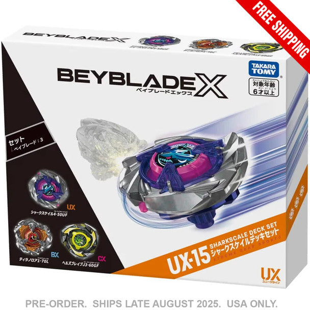 TAKARA TOMY Beyblade X Shark Scale Deck Set UX-15