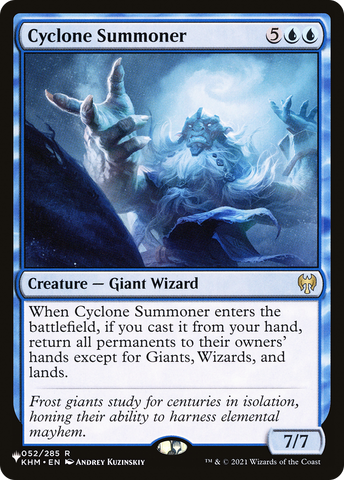 Cyclone Summoner [The List]