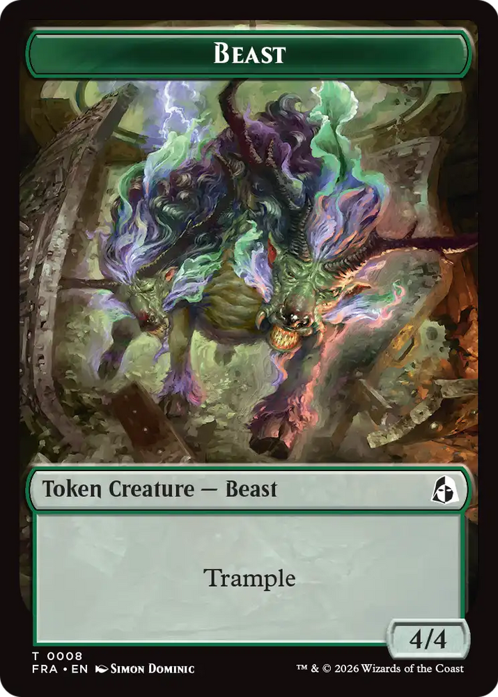 Leviathan // Beast Double-Sided Token [Reality Fracture Tokens]