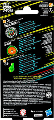 Beyblade X: Hasbro - Yell Kong 3-60GB