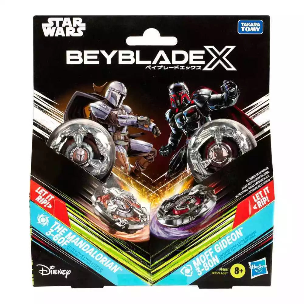 Beyblade X: Hasbro - Star Wars The Mandalorian 3-60F & Moff Gideon 3-80N Multi-Pack Set