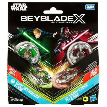 Beyblade X: Hasbro - Star Wars Luke Skywalker 4-80B & Darth Vader 4-60P Multi-Pack Set