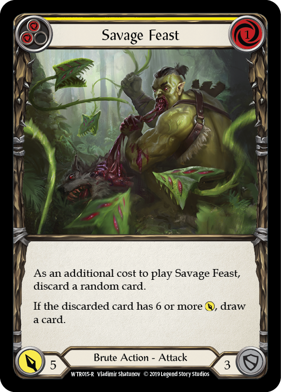 Savage Feast (Yellow) [WTR015-R] Alpha Print Normal