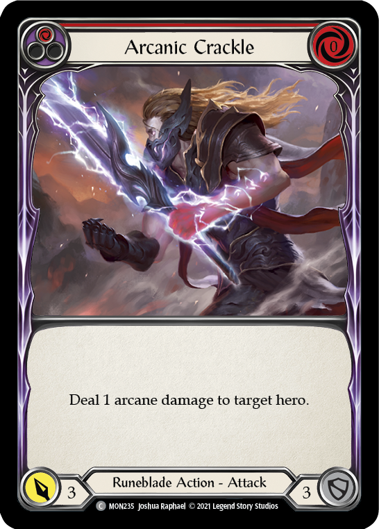 Arcanic Crackle (Red) [MON235] 1st Edition Normal