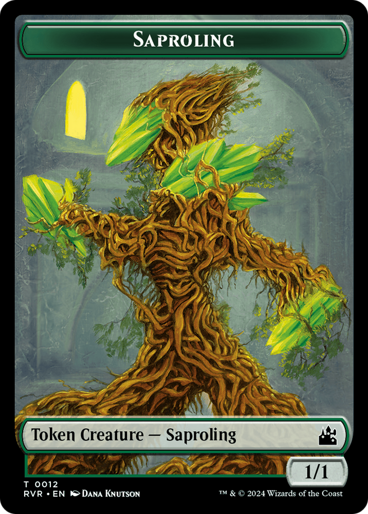 Saproling // Emblem - Domri Rade Double-Sided Token [Ravnica Remastered Tokens]