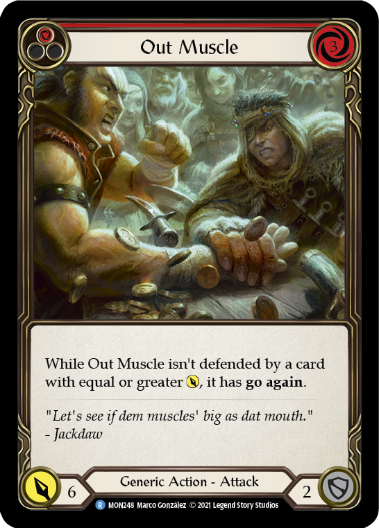 Out Muscle (Red) [MON248-RF] 1st Edition Rainbow Foil