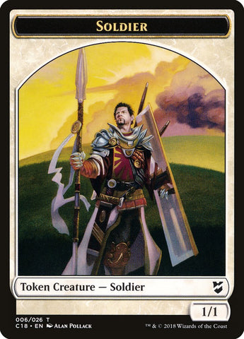 Cat // Soldier Double-sided Token [Commander 2018 Tokens]