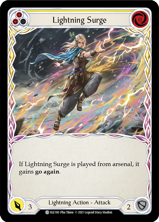 Lightning Surge (Yellow) [ELE190] (Tales of Aria)  1st Edition Normal