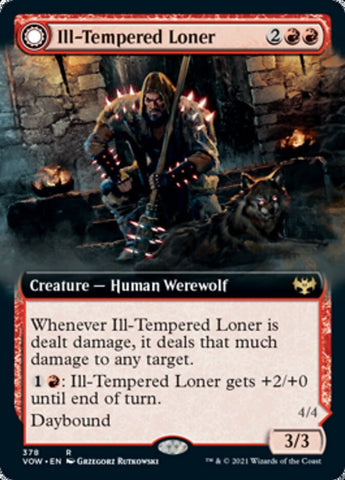 Ill-Tempered Loner // Howlpack Avenger (Extended Art) [Innistrad: Crimson Vow]