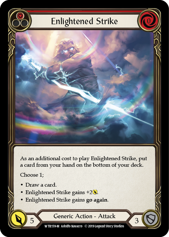 Enlightened Strike [WTR159-M] Alpha Print Rainbow Foil