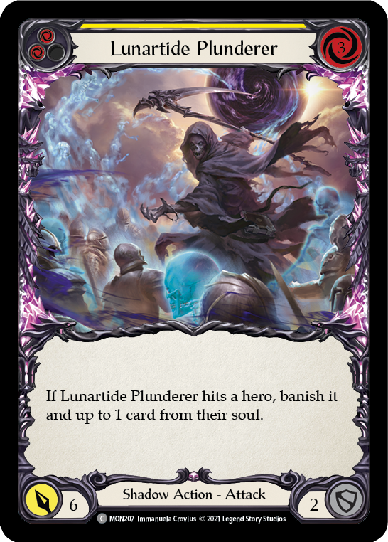 Lunartide Plunderer (Yellow) [MON207] 1st Edition Normal