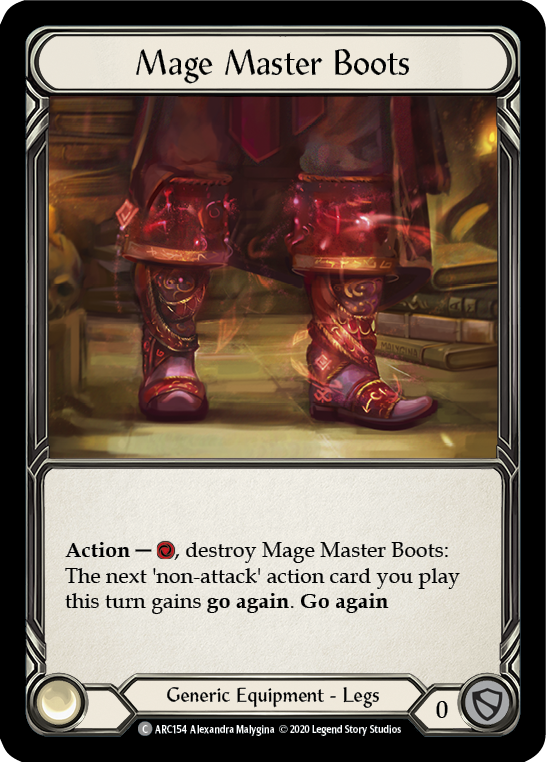 Mage Master Boots [U-ARC154] Unlimited Rainbow Foil