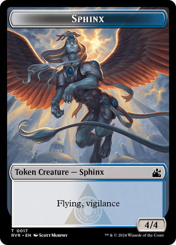 Saproling // Sphinx Double-Sided Token [Ravnica Remastered Tokens]