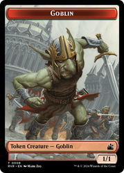 Goblin (0008) // Rhino Double-Sided Token [Ravnica Remastered Tokens]