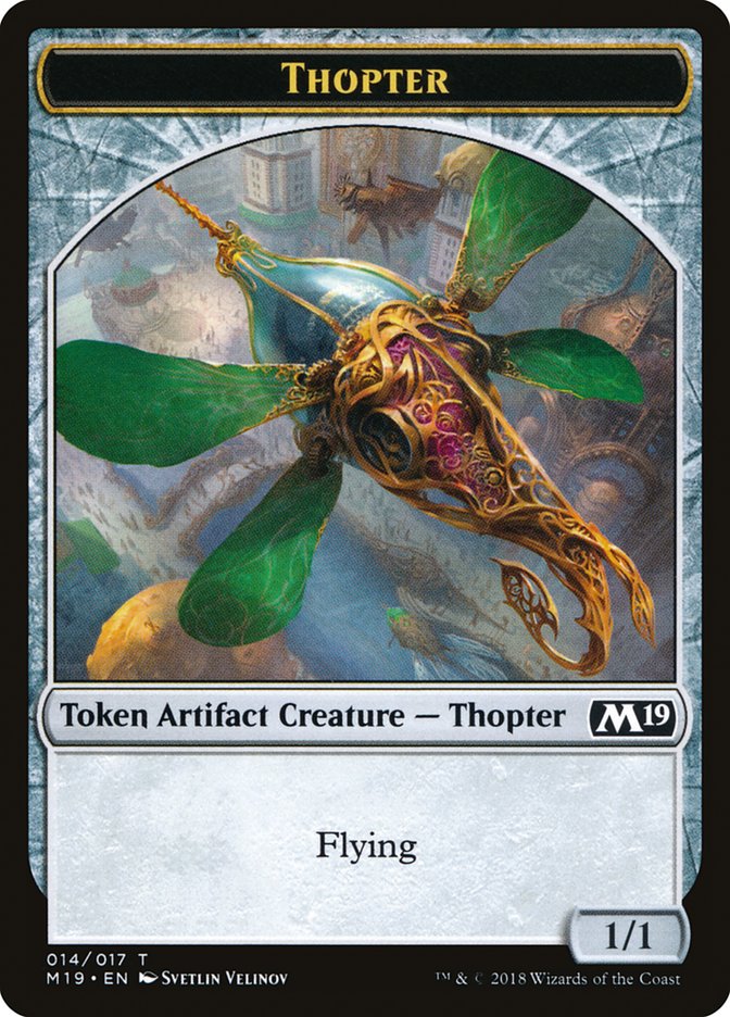 Zombie // Thopter Double-sided Token (Game Night) [Core Set 2019 Tokens]