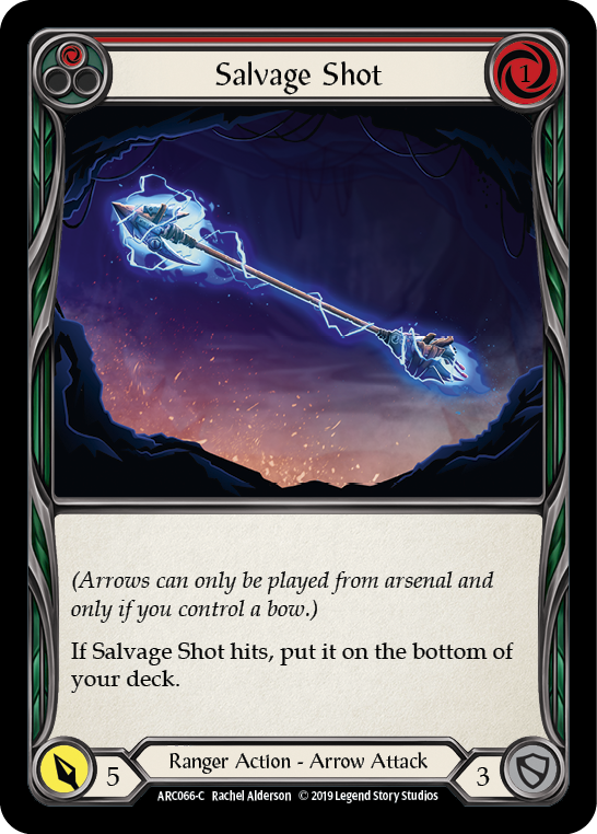 Salvage Shot (Red) [ARC066-C] 1st Edition Rainbow Foil