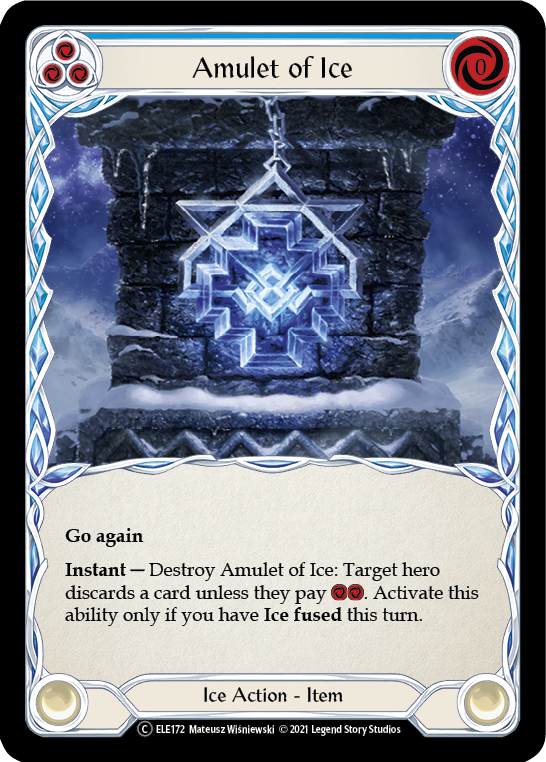 Amulet of Ice [U-ELE172] Unlimited Rainbow Foil