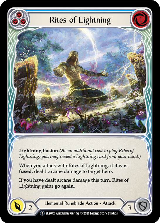 Rites of Lightning (Blue) [U-ELE072] Unlimited Normal