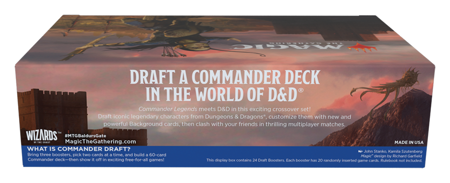 Commander Legends: Battle for Baldur's Gate - Draft Booster Display